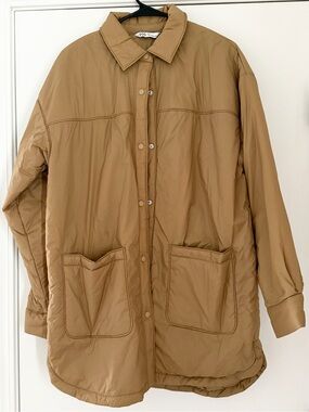 DSG Women’s Lightweight oversized Quilted Coat Jacket - Tan